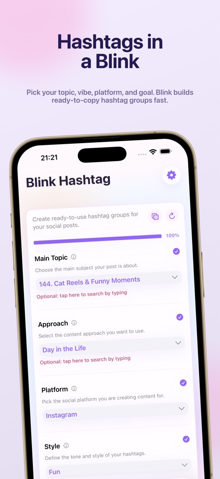 Blink Hashtag 1